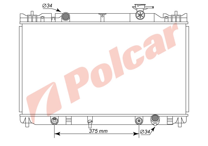813608-1 CAMRY 02- 2.0,2.4  РАДИАТОР 738Х400 А
