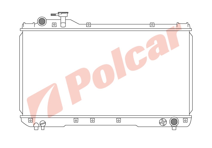 814408-1 RAV4 0494-0997 20 РАДИАТОР 698X350 M  TO2219