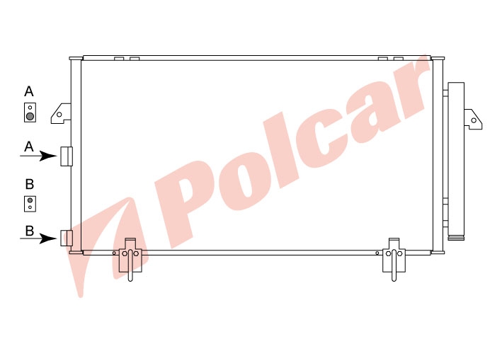 8146K8C1 RAV4 03-05 РАДИАТОР КОНДИЦИОНЕРА 770X405X16  2,4 БЕНЗИН