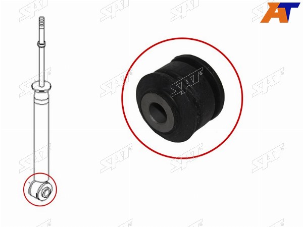 Сайлентблок заднего амортизатора NISSAN TIIDA C11 05-12ADWINGROAD 05-