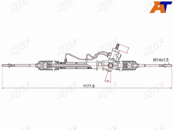 Рейка рулевая Toyota Corolla RHD AE10 CE10EE10