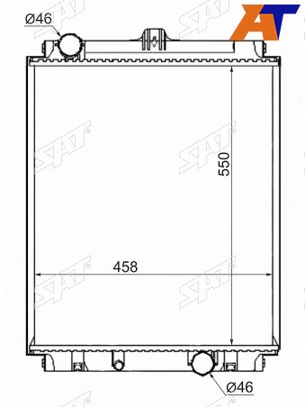 Радиатор Mitsubishi Fuso Canter FE5 93-02  Fuso Canter FE6 93-02