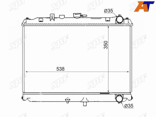 Радиатор Mitsubishi Delica 94-07  Nissan Vanette 99-17