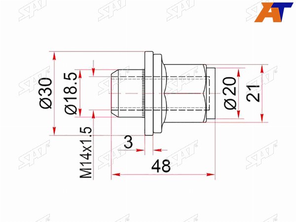 Гайка колесная TOYOTA LAND CRUISER 100200LEXUS LX470LX570 SEQUOIATUNDRA 99-