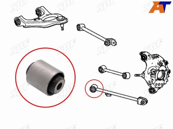 сайлентблок задней продольной тяги HONDA ACCORD 08-12CROSSTOUR 10-ACURA TSX 09-14MAZDA 3 13-