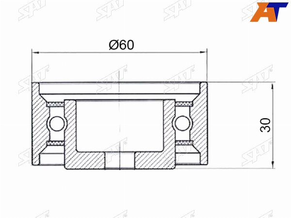 Ролик ремня ГРМ обводной HYUNDAI ELANTRAI30KIA CEEDCERATOSOUL 1,82,0