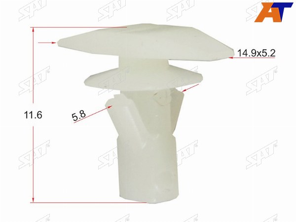 Клипса накладки двери FORDTOYOTAMAZDA (1 шт.)