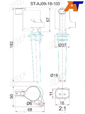 Катушка зажигания MAZDA AJ TRIBUTE 3.0 EPFW 00-MPV LWFW 3.0 02-