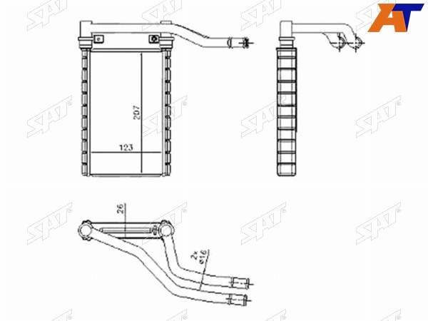 Радиатор отопителя салона SUZUKI SWIFT 04-SX4 06-13