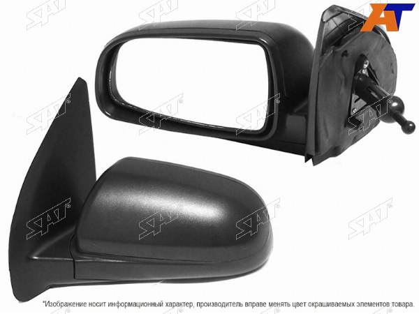 Зеркало CHEVROLET AVEO T250 05-11 4D5DDAEWOO GENTRA 08-11 4D5DRAVON NEXIA R3 16- LH механическое