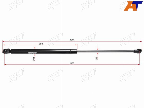 Амортизатор крышки багажника VOLKSWAGEN PASSAT 00-05GOLF 97-05BORA 99-05 (WGN)