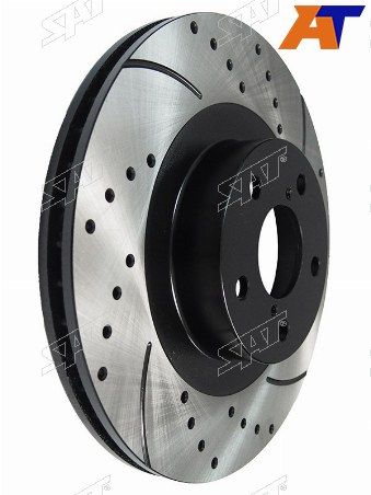 Комплект дисков тормозных передний перфорированные SB EJ20-25 Forester SFSGSH 97-08- Impreza GF-GG