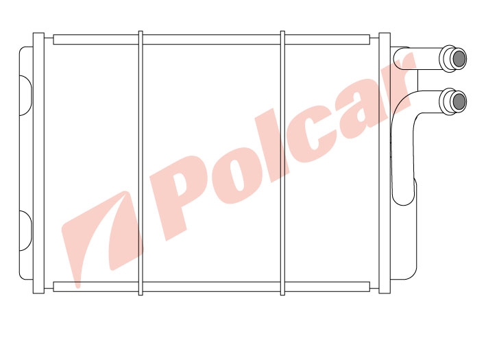 9032N8-2 РАДИАТОР ПЕЧКИ 239 x 176 x 42 mm