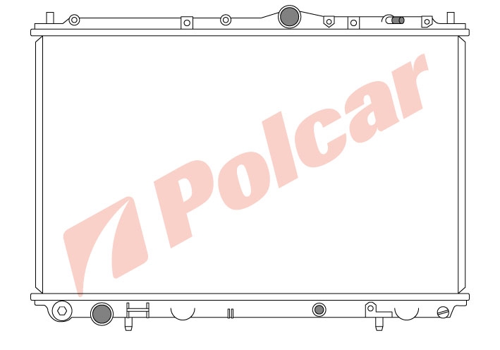 904008-1 S40V40 96-03 РАДИАТОР 1,6;1,8;2,0  650X400