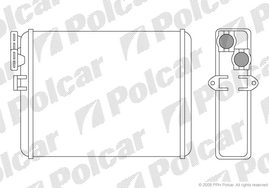 9080N8-1 S80 98-S60 00-V70 99-XC90 02- РАДИАТОР ОТОПИТЕЛЯ 232X210X40