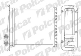 9085N8-1 S850 91-S40,V40 95-S70,V70,C70 97- РАДИАТОР ОТОПИТЕЛЯ 192X175X40