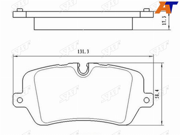 Колодки тормозные зад LAND ROVER DISCOVERY 16-RANGE ROVER 12-RANGE ROVER SPORT 13-