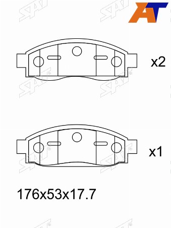 Колодки тормозные перед INFINITI QX56 04-10NISSAN ARMADA 04-10