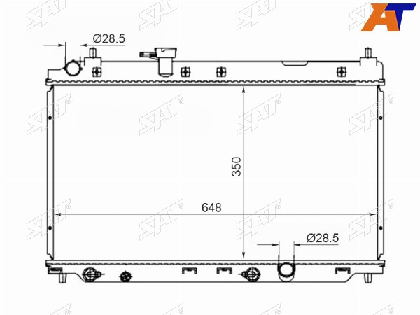 Радиатор Honda City 02-08  Fit Aria 02-09