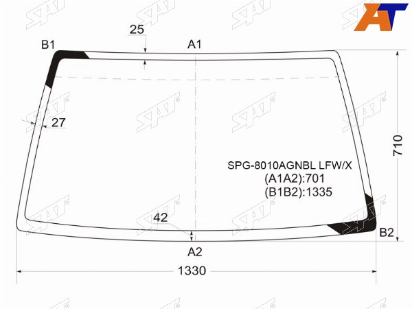 Стекло лобовое Suzuki Escudo 88-97  Chevrolet Tracker 88-97  Mazda Proceed Levante 96-97  Suzuki