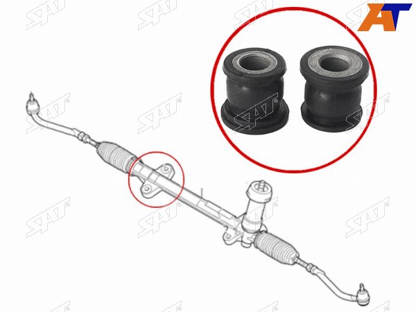 Сайлентблок рулевой рейки (комплект) HYUNDAI I30 07-12KIA CEED 06-12CERATO 08-13