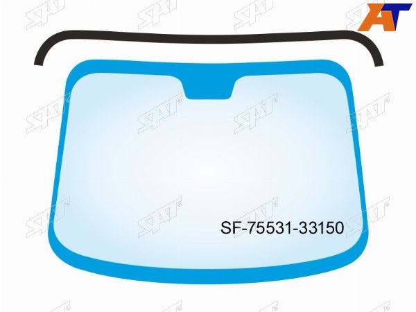 Молдинг лобового стекла (Сверху) Toyota Camry (XV70) 17-21  Camry USA 17-20
