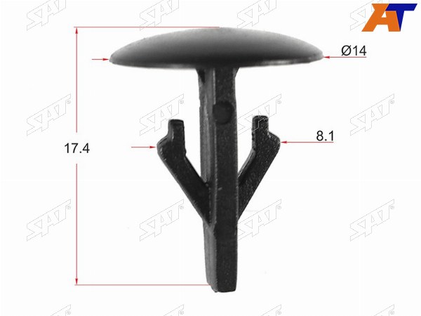Клипса обшивки капота HONDA (1 шт.)