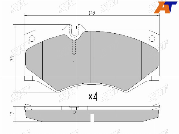 Колодки тормозные перед MERCEDES G-CLASS W460W461W463 89-00