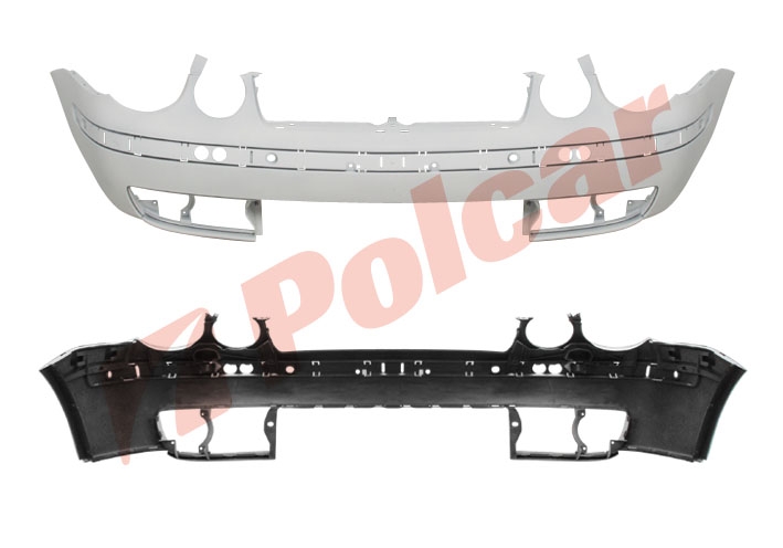 952607 POLO (HB) 01-05 БАМПЕР ПЕРЕДНИЙ ГРУНТОВАННЫЙ
