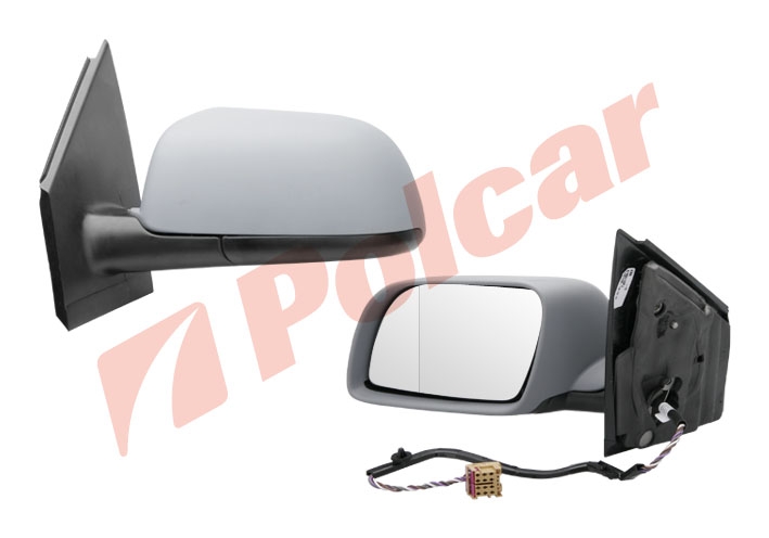 9526515M POLO (HB) 01-05 ЗЕРКАЛО ЛЕВОЕ ЭЛЕКТРИКА С ОБОГРЕВОМ  ПОД ПОКРАСКУ ОРИГ