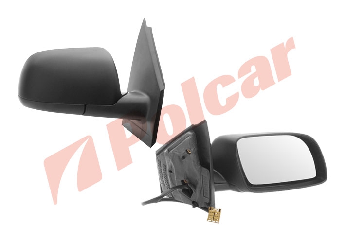 9526524M POLO HB 01-05 ЗЕРКАЛО ПРАВОЕ ЭЛЕКТРИКА С ОБОГРЕВОМ, ЧЕРНОЕ