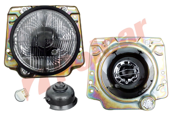 9534091E GOLF2 0883-92 ФАРА С РАМКОЙ L=R ТЮНИНГ, ТЕМНАЯ  WESEM