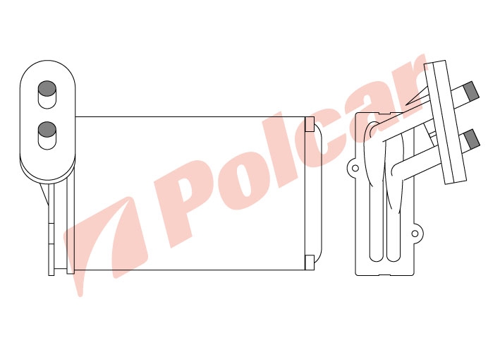 9534N8-1 G2J2PASSATA3 83- РАДИАТОР ПЕЧКИ   VW6060