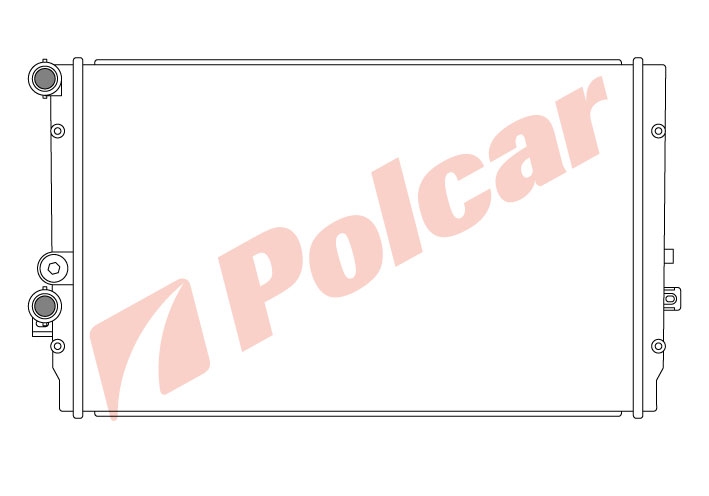 954108-4 GO4BORAA3TOLEDO 98- РАДИАТОР 1,9TDI 650X406  MA +-C