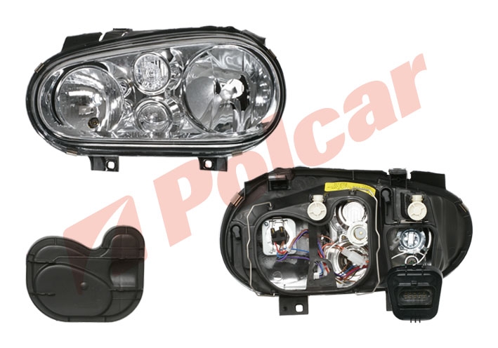 9541105E GOLF 4 98- ФАРА ПРАВАЯ ЭЛЕКТРИКА БЕЗ ПТ