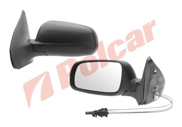 9541511M GOLF4BORA 98- ЗЕРКАЛО L МЕХ., ЧЕРНОЕ, БОЛЬШОЕ