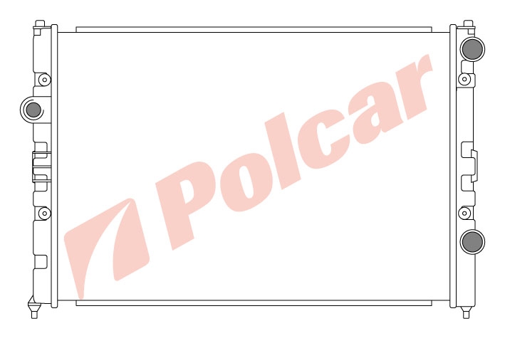 954708-1 PASSAT 1093-96 161820 РАД.525X360 M -C (65251A)  VW2119