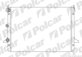 955008A1 РАДИАТОР 633 x 465 x 32 mm 2.8 i  MA +-С