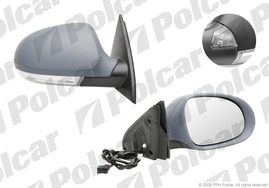9555525M PASSAT B6 05- ЗЕРКАЛО ПРАВОЕ ЭЛЕКТР С ОБОГР СКЛАДНОЕ