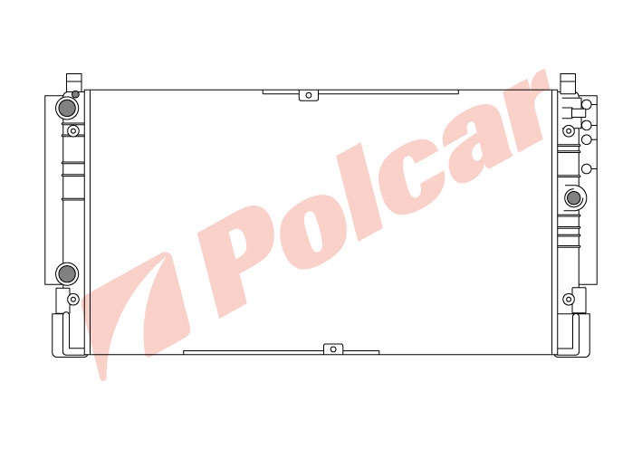 956608-1 T4 0996- РАДИАТОР 725X415 M +-C  VW2149