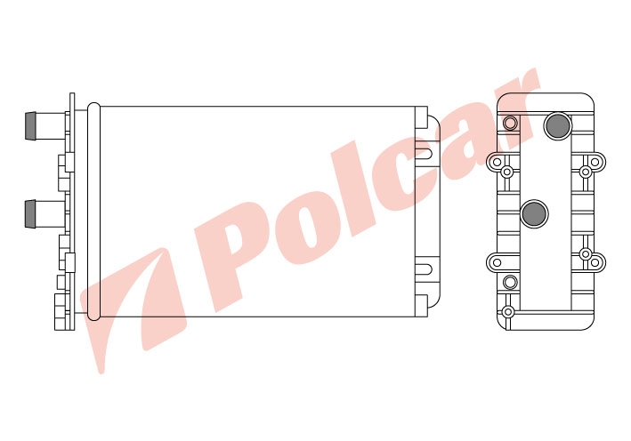 9566N8-4 TRANS.T4 0990- РАДИАТОР ПЕЧКИ 235X157X40