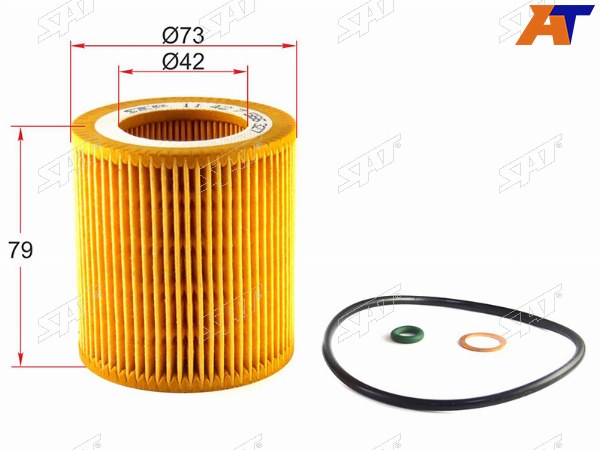 Фильтр масляный (картридж) BMW X5 E70 06-13X5 F15 14-X6 E71 08-14X6 F16 14-X3 E83 03-10X3 F25 1