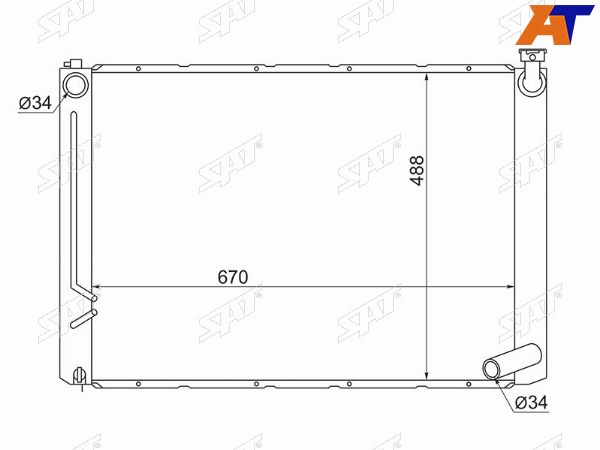 Радиатор Toyota Harrier (XU30) 03-13