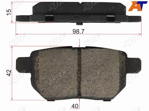 Колодки тормозные зад TOYOTA COROLLAPONTIAC VIBE 06-JAC S3