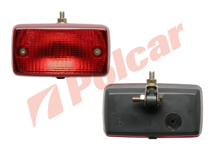 9900922E UNIWERSALNE  Фара противотуманная задняя 140X75 КРАСНАЯ