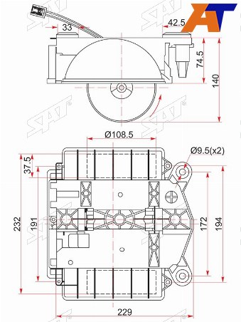 Мотор отопителя салона MERCEDES CL-CLASS C216 06-S-CLASS W221 05-13