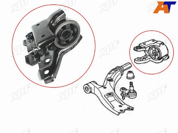Сайлентблок FR рычага задний Honda CR-V RE 07-RM 12- LH