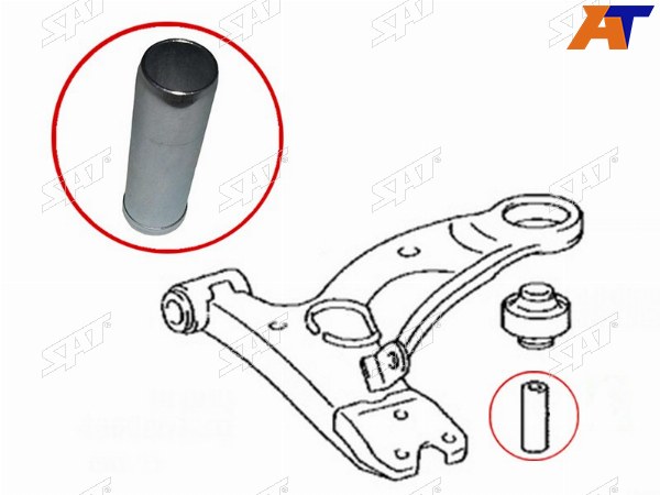 Втулка сайлентблока нижнего FR рычага CALDINACARINACORONA 92-02 4WD