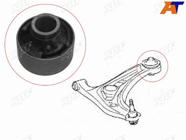 Сайлентблок RR переднего нижнего рычага TOYOTA BELTAISTSCION XDRACTISVITZYARIS 05-
