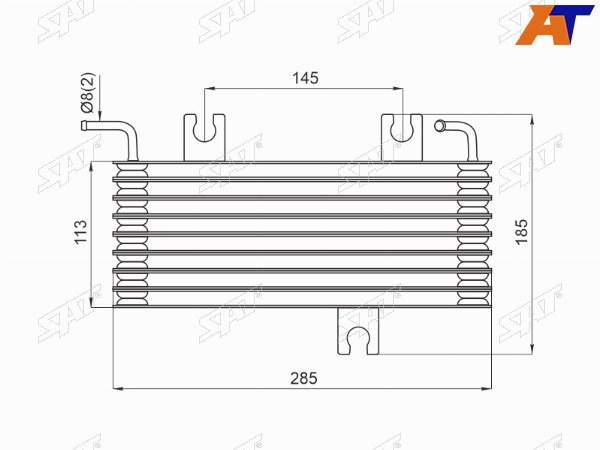Радиатор охлаждения CVT NISSAN QASHQAI 06-13